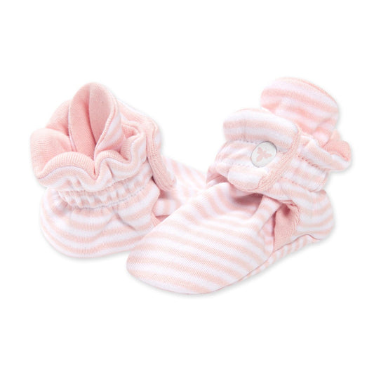 Classic Stripe Organic Cotton Baby Booties