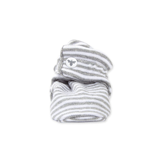 Classic Stripe Organic Cotton Baby Booties