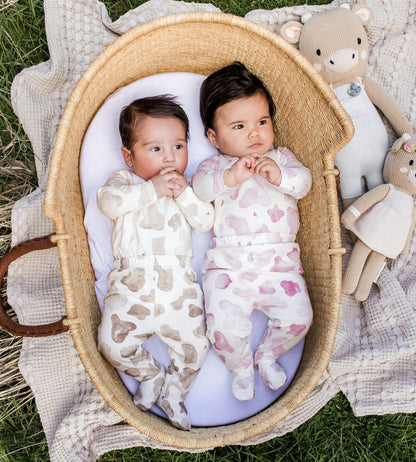 Mooo! Bodysuit & Pant Set - Hummus