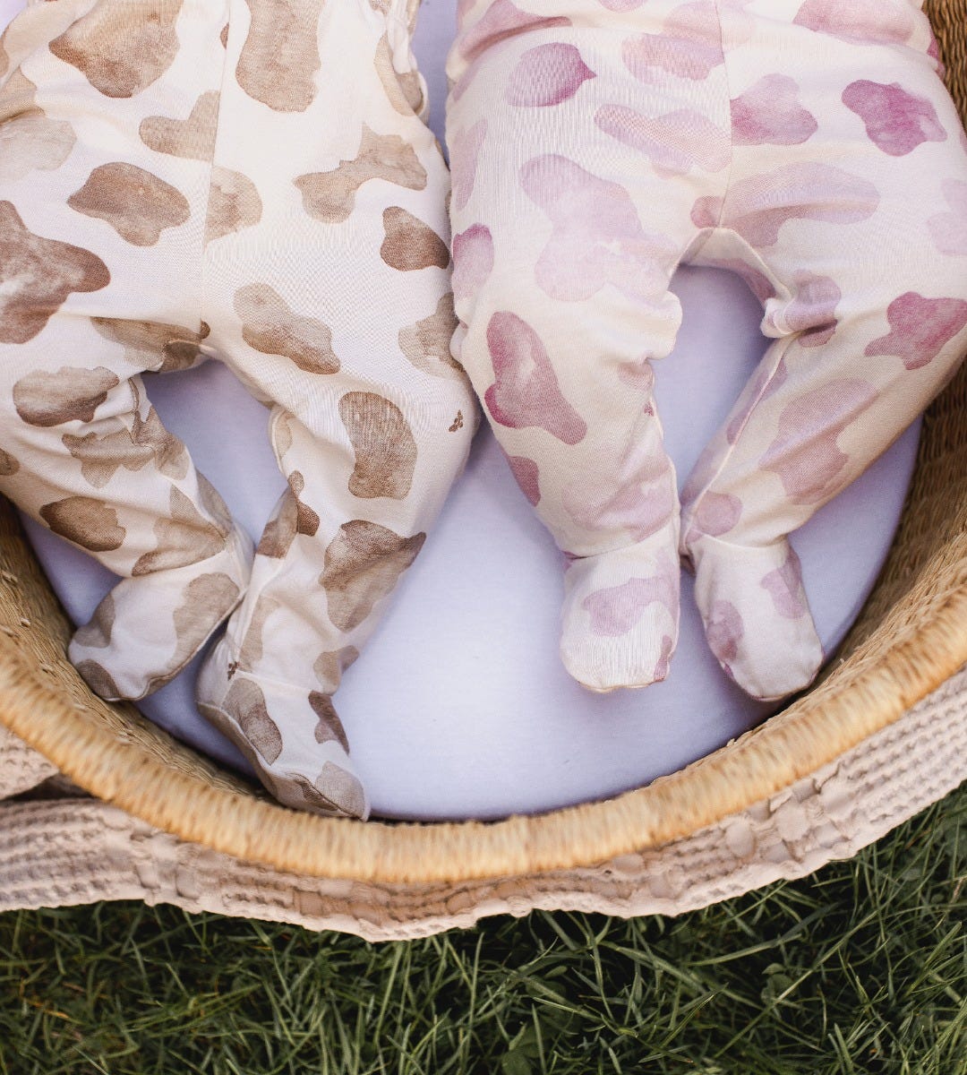 Mooo! Bodysuit & Pant Set - Hummus