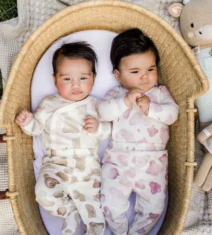 Mooo! Bodysuit & Pant Set - Hummus