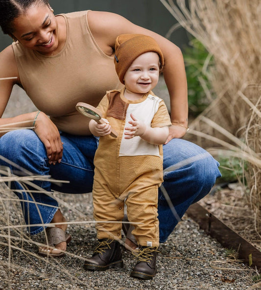 Organic Cotton Colorblocked Jumpsuit