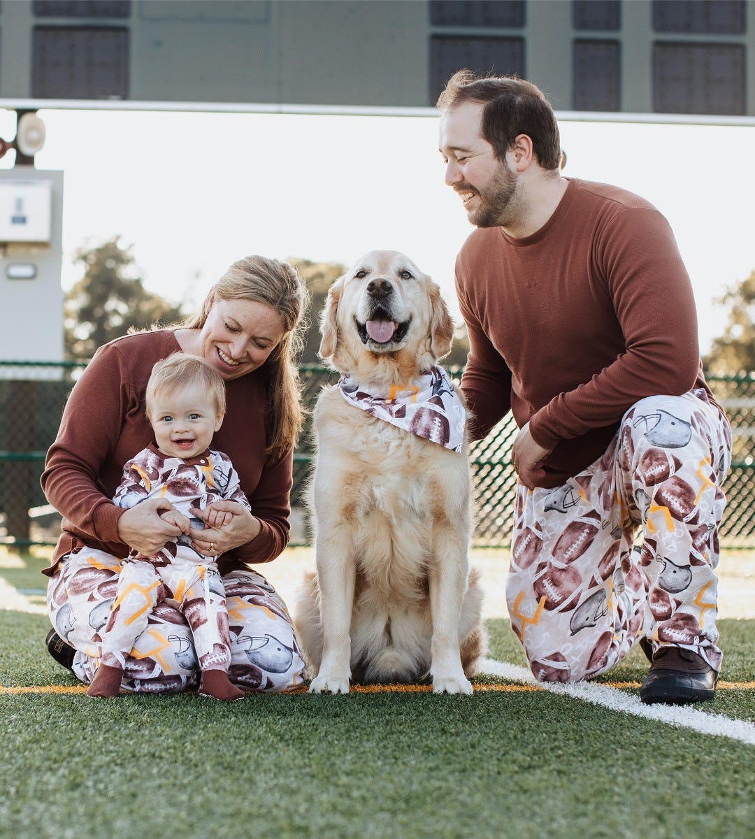 Football Season Organic Matching Men's Pajamas