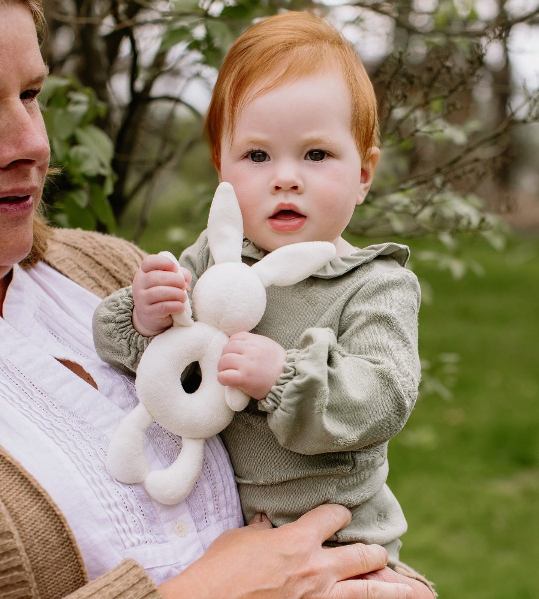 Bunny Plush Baby Rattle