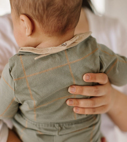 Organic Muslin Baby Bandana Bibs - Ash