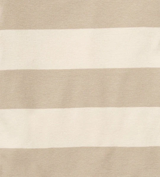 Mommy & Me Rugby Stripe Organic Cotton Pajamas - Oat