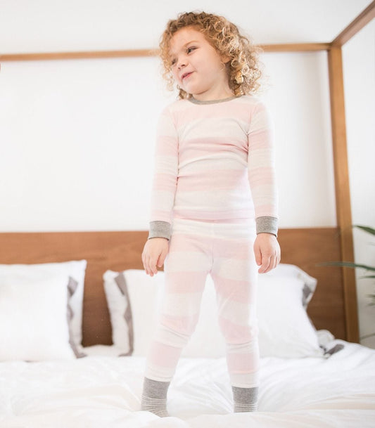 Rugby Stripe Organic Cotton Snug Fit Pajamas