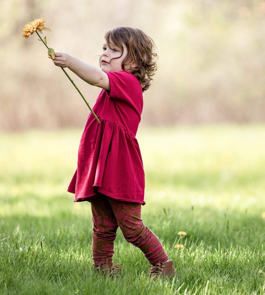 Valley Flowers Organic Girl Set