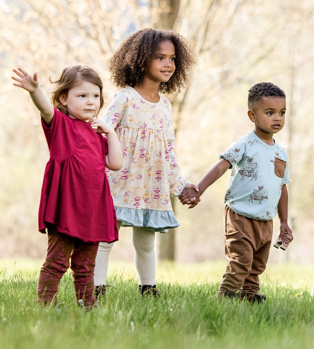 Valley Flowers Organic Girl Set