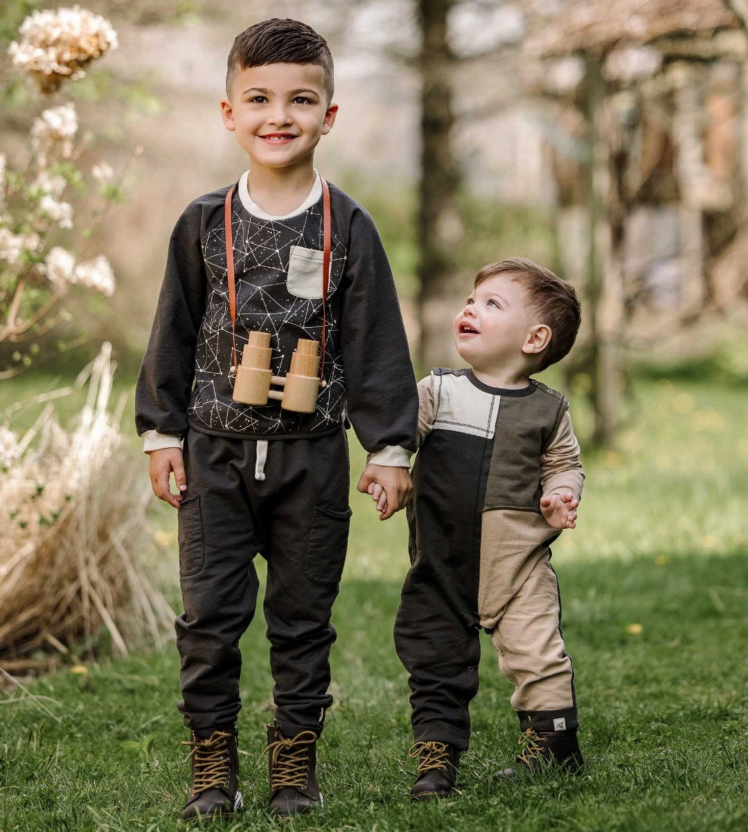 Look Up Organic Boy Shirt and Pants Set