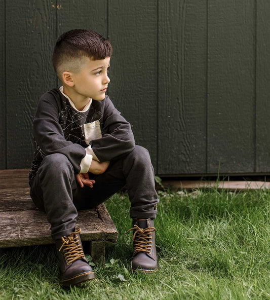 Look Up Organic Boy Shirt and Pants Set